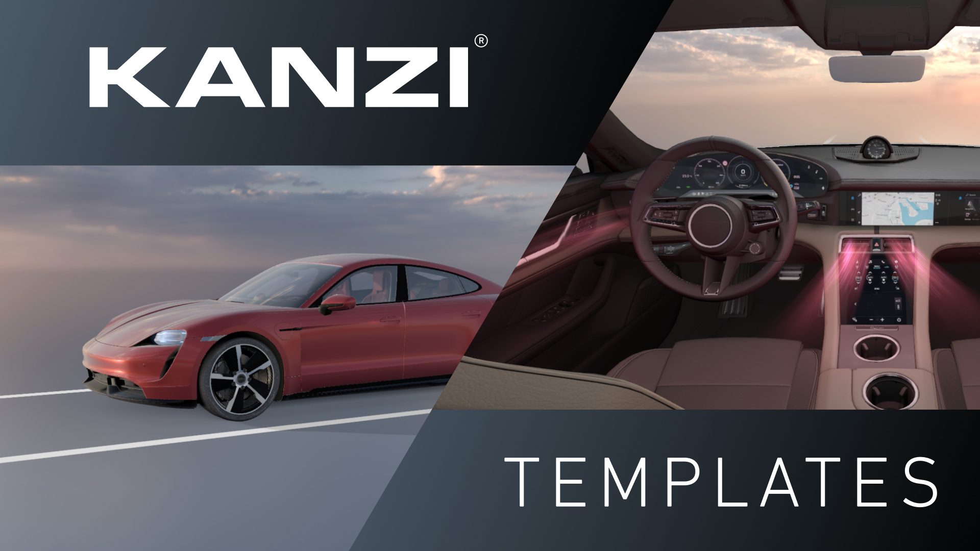 Kanzi Templates offering production ready models for automotive HMI projects